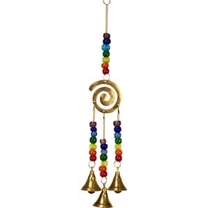 Chakra spiral wind chime